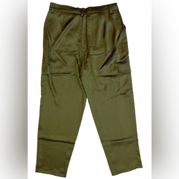 NWT BAILEY/44 Satin Cargo Pants with Pockets